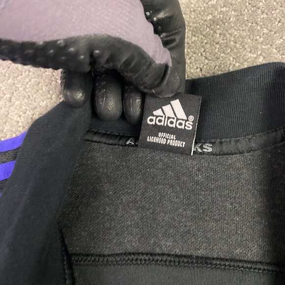 Adidas New Zealand All Blacks Rugby Polo Shirt Men's Medium Black Gray Blue - Picture 6 of 11